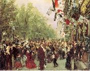 Adolph von Menzel William I Departs for the Front, July 31, 1870 oil